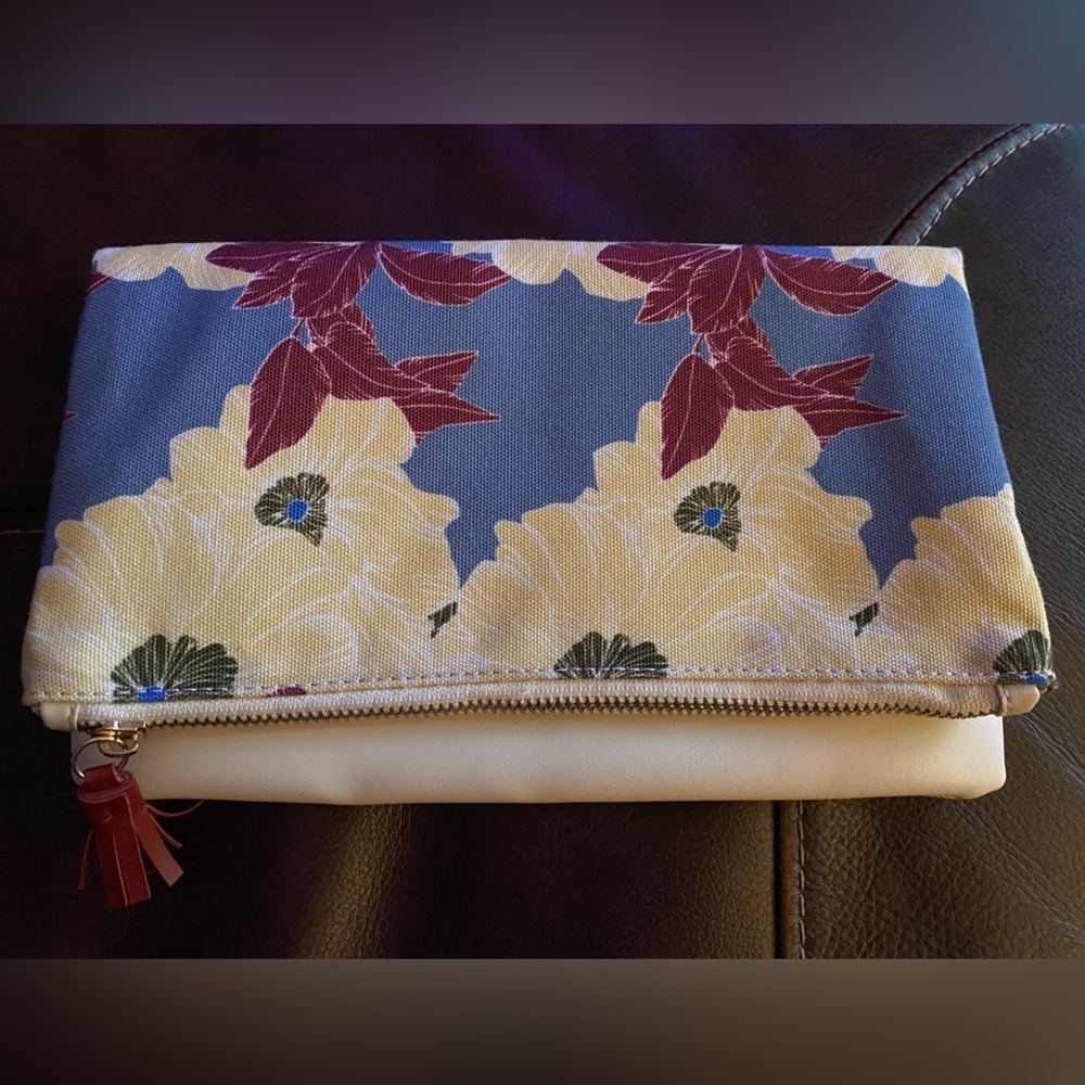 Rachel Pally Reversible Clutch Floral Faux Leather
